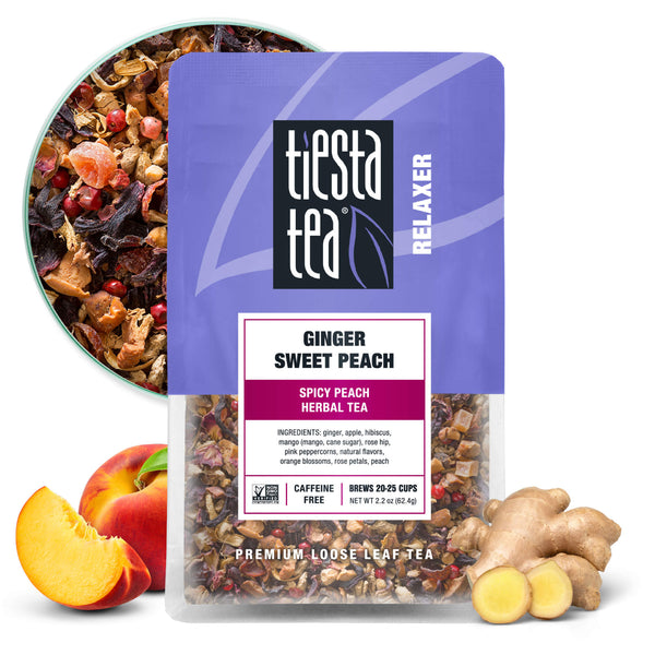 Ginger Sweet Peach (Spicy Ginger Herbal Tea) | Tiesta Tea