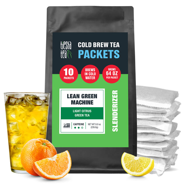 Lean Green Machine Cold Brew Tea Packets (Light Citrus Green Tea