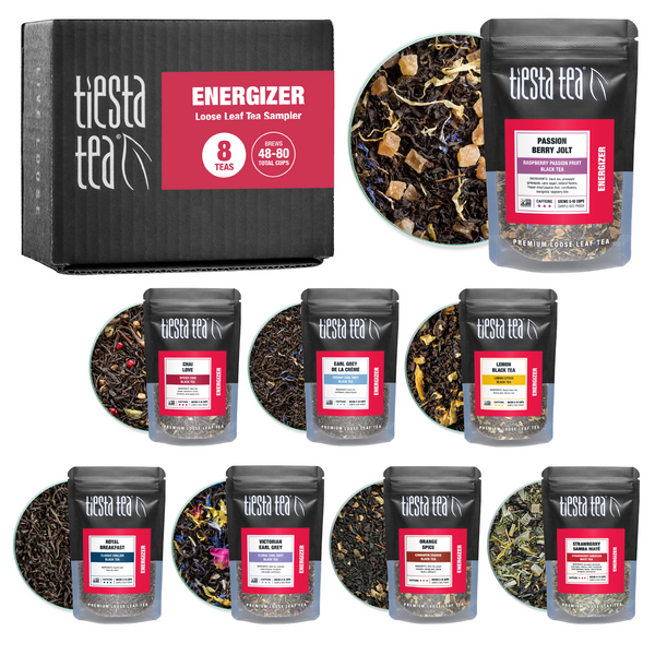 Energizer Sampler (8 Loose Leaf Teas) | Tiesta Tea