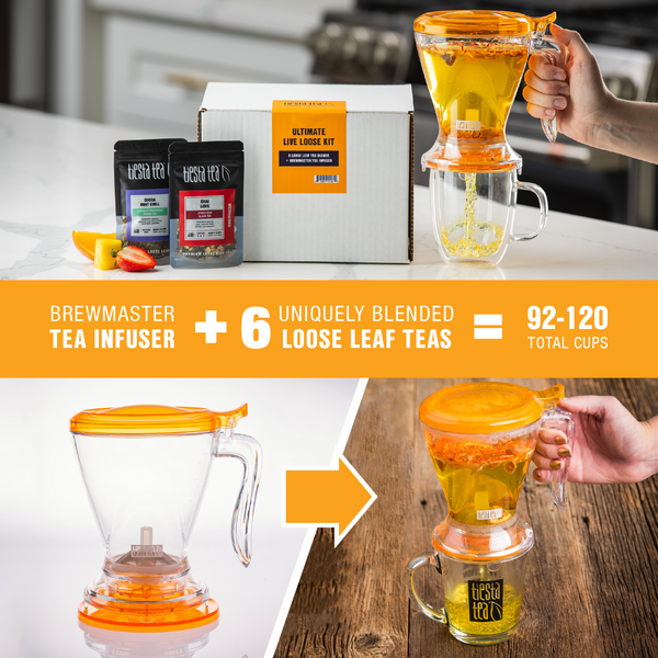 Ultimate Live Loose Kit (6 Loose Leaf Teas and Accessories) Tiesta Tea