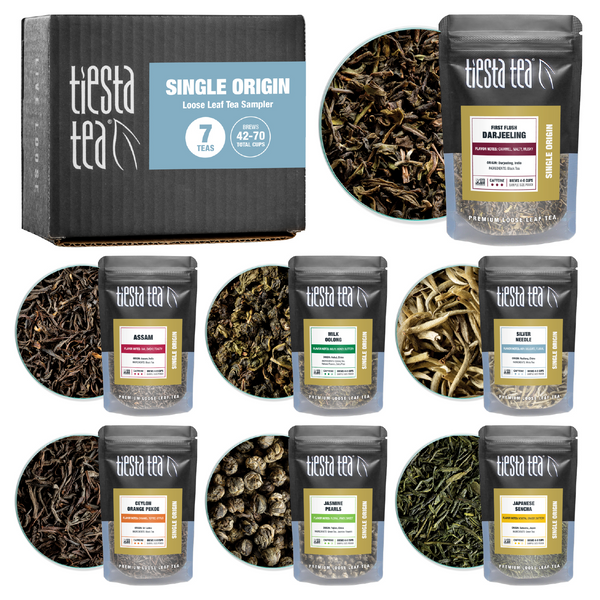 Single Origin Sampler Dry Flight (7 Loose Leaf Teas) | Tiesta Tea