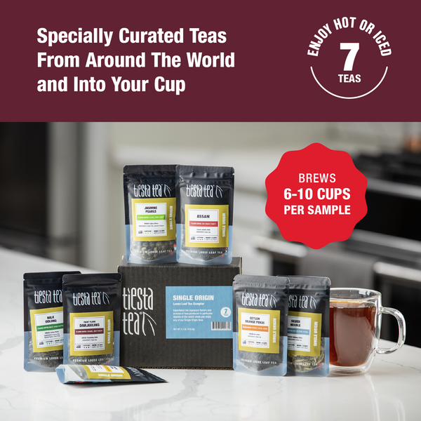 Single Origin Sampler Dry Flight (7 Loose Leaf Teas) | Tiesta Tea