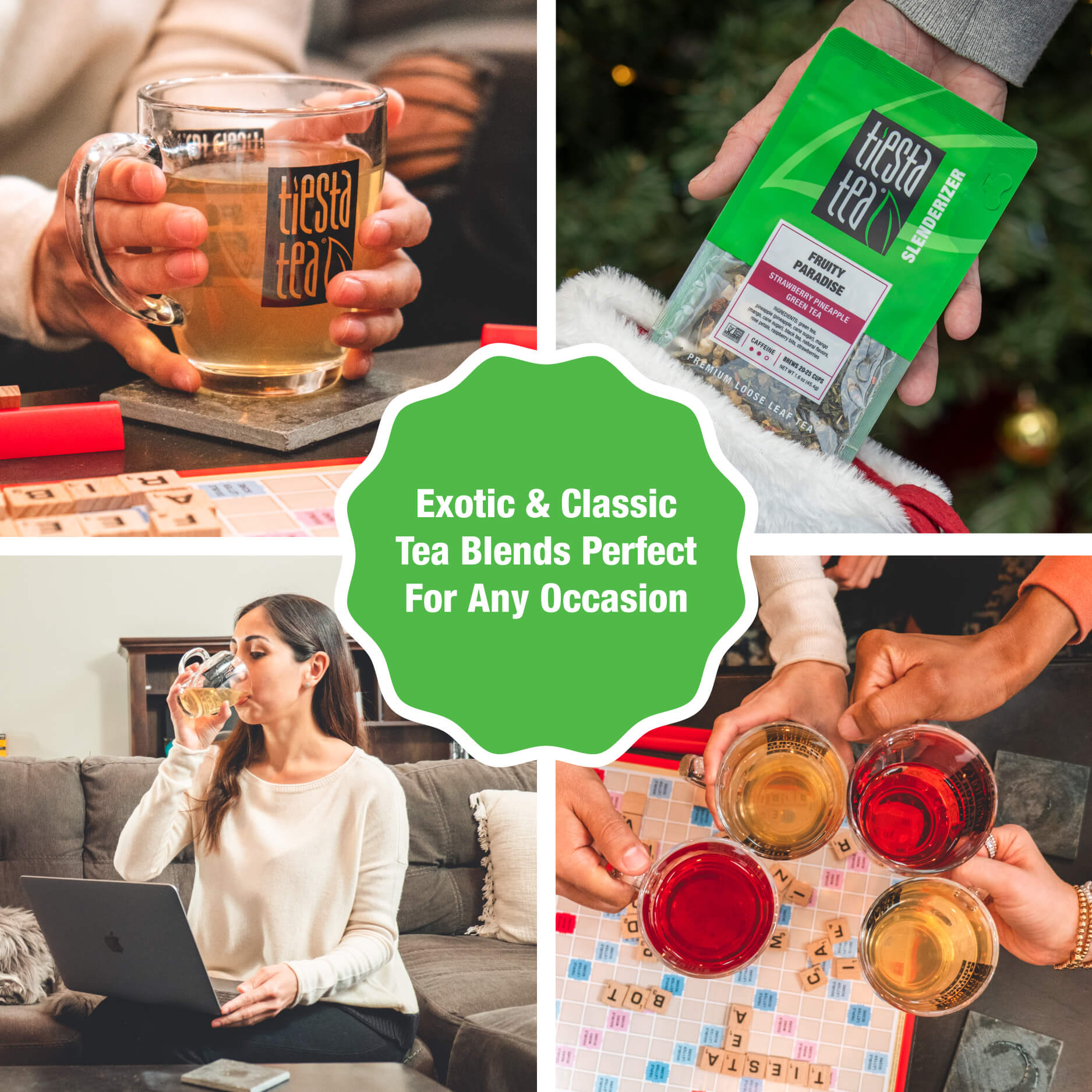 Fruity Paradise (Strawberry Pineapple Green Tea) | Tiesta Tea