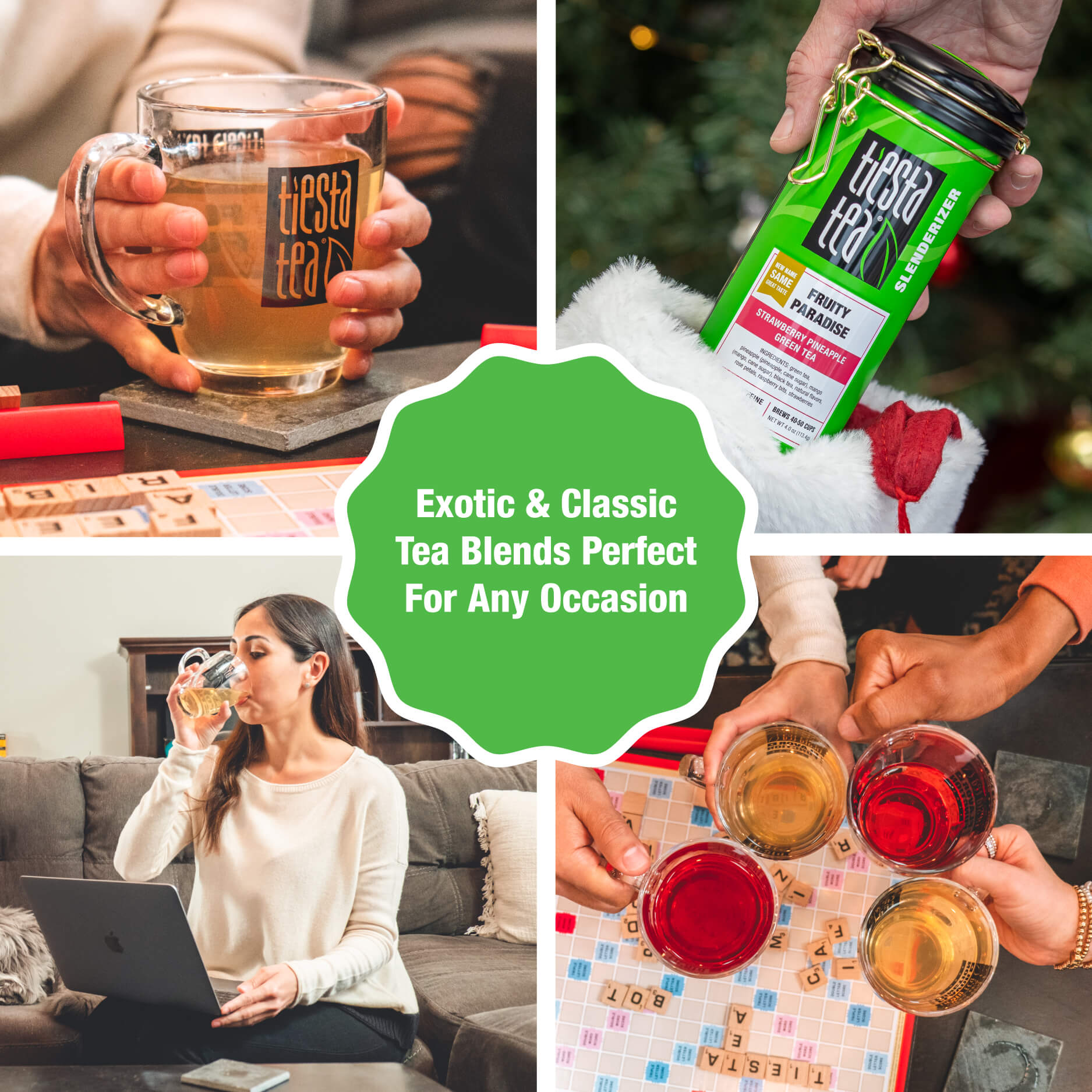 Fruity Paradise (Strawberry Pineapple Green Tea) | Tiesta Tea