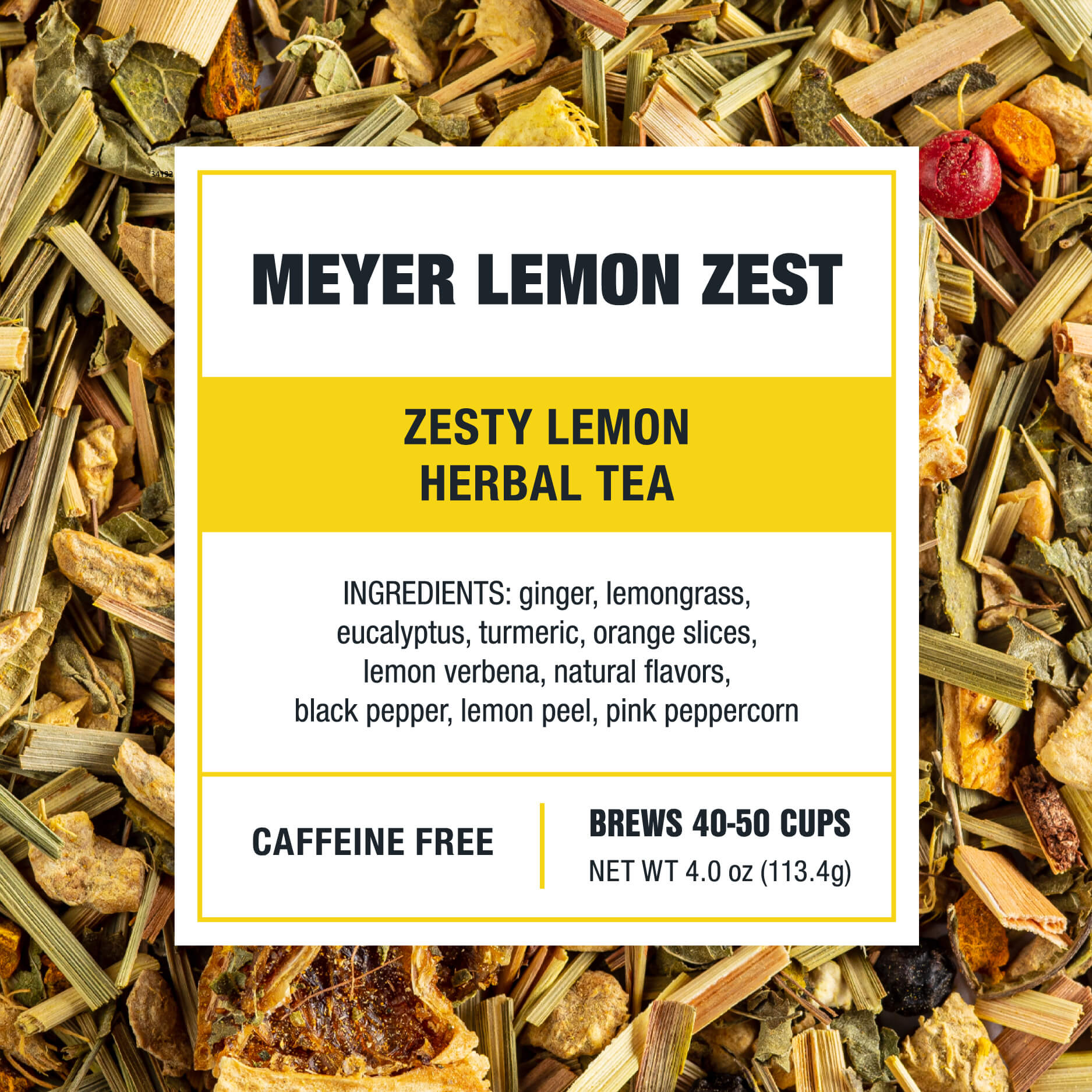 Meyer Lemon Zest | Loose Leaf Iced Tea | Tiesta Tea