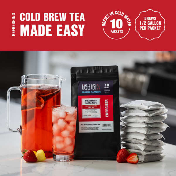 Strawberry Samba Maté Cold Brew 2qt Pitcher Packs (10pack)