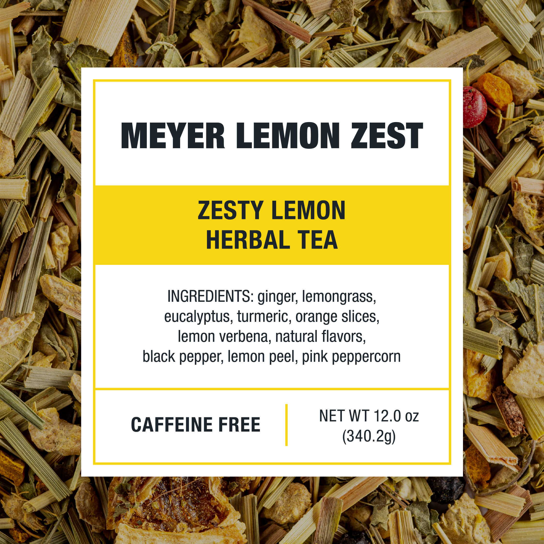 Meyer Lemon Zest Cold Brew Tea Packets (Zesty Lemon Herbal Tea