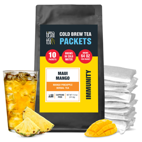 Maui Mango Cold Brew Tea Packets (Mango Pineapple Fruit Tea