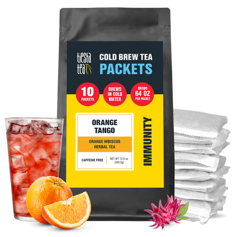 Orange Tango Cold Brew Tea Packets (Orange Hibiscus Herbal Tea