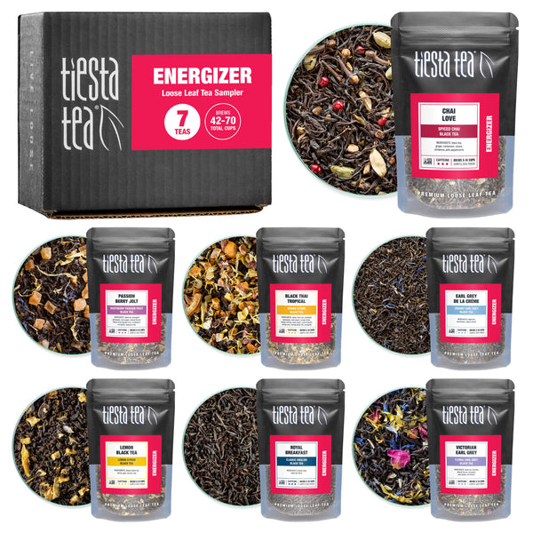 Energizer Sampler (7 Loose Leaf Teas) | Tiesta Tea