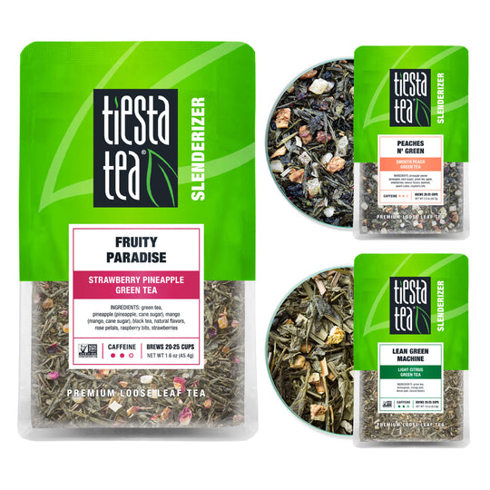 Green Loose Leaf Tea Pouch Set