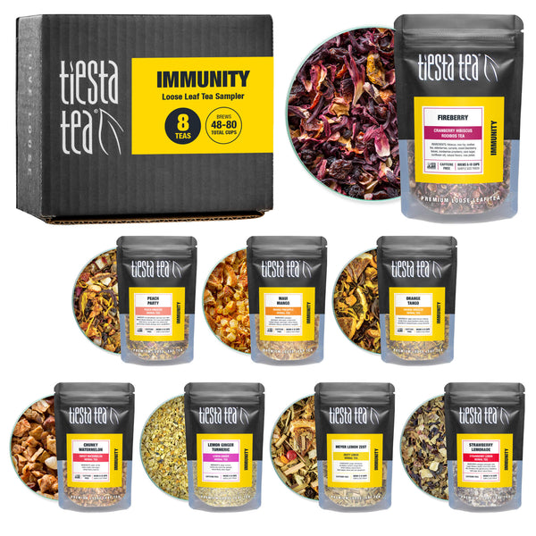 Immunity Sampler (8 Loose Leaf Teas) | Tiesta Tea