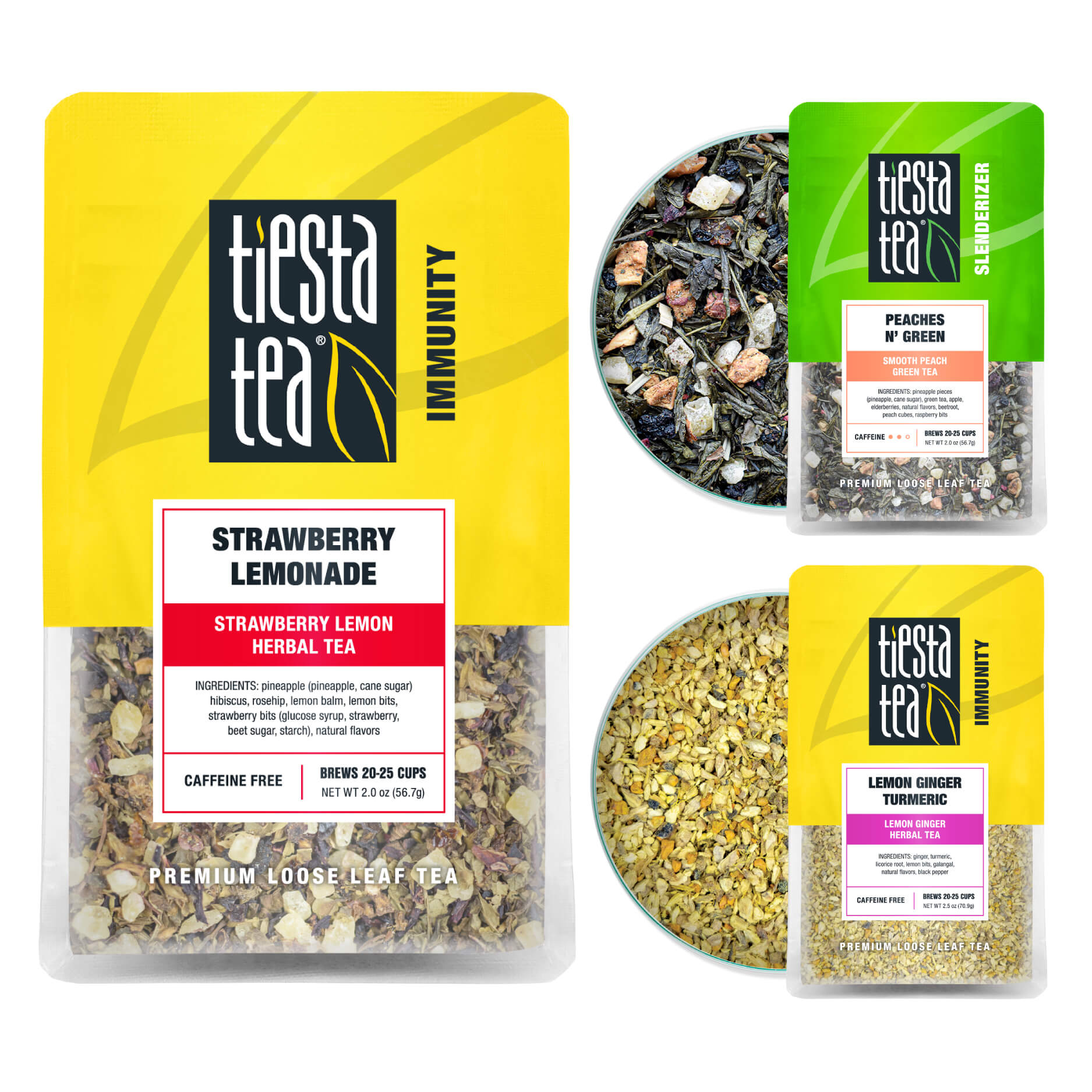 Tiesta Tea New Tea Blends (1 Green Tea & 2 Herbal Teas)
