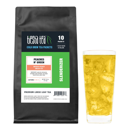 Peaches N' Green Cold Brew 64oz Pitcher Packs (10pack) - Wholesale